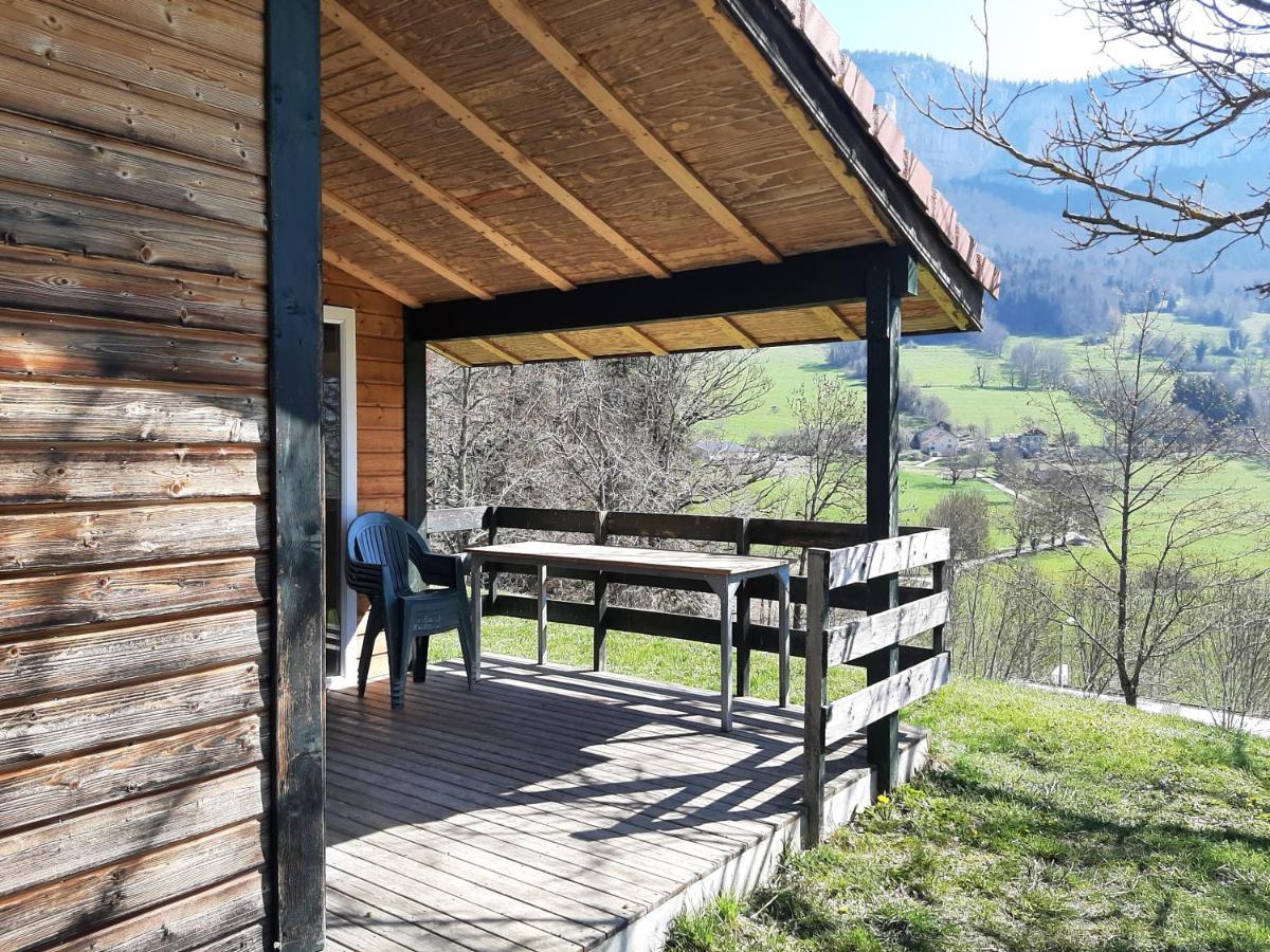 Chalet Du Camping La Porte St Martin Saint-Martin-en-Vercors Exteriör bild
